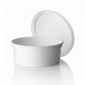 Pot en Plastique Blanc 350 ml  Ø11,5cm (500 Utés)