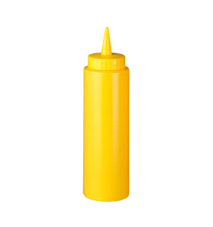 Bouteille pour Sauces Plastique Jaune 240ml (72 Utés)