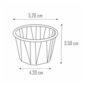 Pot Papier Kraft Plissé de 60ml (5000 Unités)