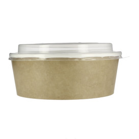 Pot en Carton Kraft avec couvecle PP 38 Oz/1120ml (100 Utés)