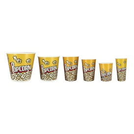 Seau Pop-Corn 720ml 9,6x6,5x17,7cm (1000 Unités)