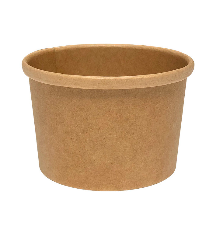 Pot en carton kraft 8oz/250ml (25 Utés)