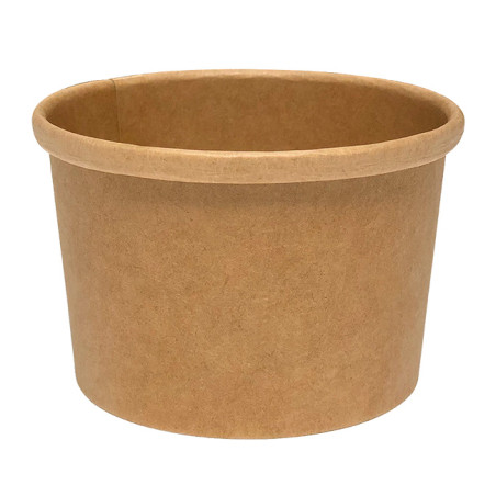 Pot en carton Kraft-Kraft 8oz/250ml Ø9,0cm (50 Utés)