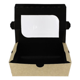 Boîte Carton avec Fenêtre 18x12,7x5,5cm 1000ml (25 Utés)