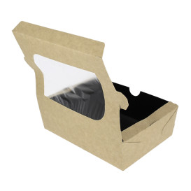 Boîte Carton avec Fenêtre 18x12,7x5,5cm 1000ml (25 Utés)