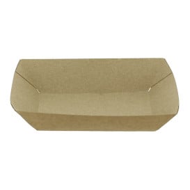 Barquette Carton Kraft-Kraft 11,0x7,0x3,5cm 300ml (25 Utés)