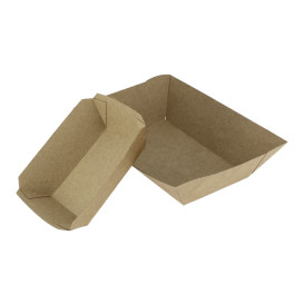 Barquette Carton Kraft-Kraft 11,0x7,0x3,5cm 300ml (25 Utés)