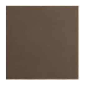 Serviette Papier Double Point 25x25cm Marron (1400 Utés)