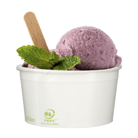 Pot à glace en Carton Ecologique 195ml (1260 Unités)