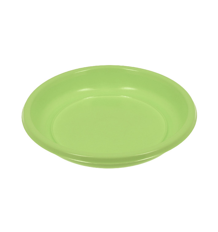 Assiette Creuse Réutilisable Economique PS Vert Citron Ø20,5cm (150 Utés)