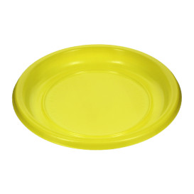 Assiette Plate Réutilisable Economique PS Jaune Ø17cm (300 Utés)