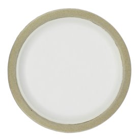 50 Assiettes Carton blanc Ø18cm SINCÈRE - Kibo