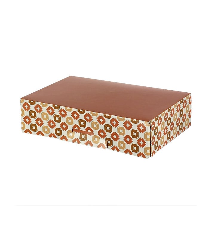 Boîte à Chocolats et Bonbons Corail 19,5x13,5x5,3cm (600 Utés)