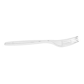 Fourchette plastique PS Réutilisable Transparent 18cm (20 Utés)