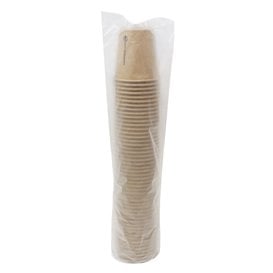 Gobelet Carton 3 Oz/100ml Kraft-Kraft Ø5,8cm (50 Utés)