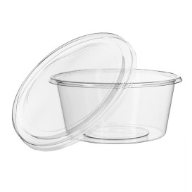 Couvercle Récipient Compostable PLA Transparent 145ml (100 Utés)