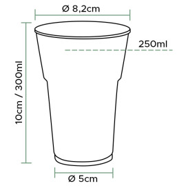 Gobelet Réutilisable PS "Diamant" Cristal 300ml Ø8,0cm (400 Utés)