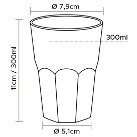 Verre Plastique "Deco" PS 300ml (450 Unités)