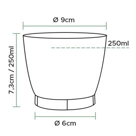 Coupe Plastique Dur "Cool Cup" 250ml (25 Unités)