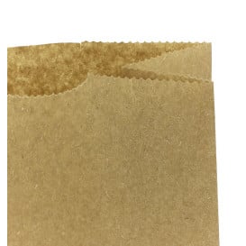 Sac en papier KRAFT sans anses 45g/m² 12+8x24cm (1.000 Utés)