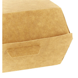 Boîte à Hamburger Kraft 12x12x7 cm (25 Unités)