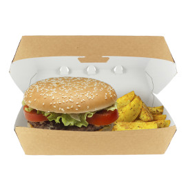 Boîte à Hamburger Kraft Géant 23x17,5x8cm (175 Utés)