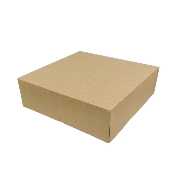 Boîte en Carton Kraft avec Rabat 26x26+10cm (100 Utés)