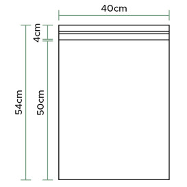 Sac en CPP fermeture adhésive 40x50cm G160 (1000 Utés)