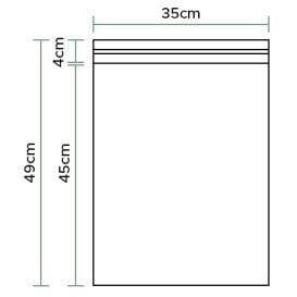 Sac en CPP fermeture adhésive 35x45cm G160 (1000 Utés)