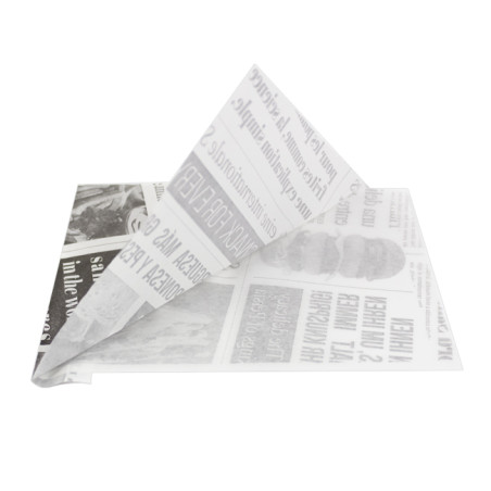 Sachet Ingraissable Ouverture latérale "News" 15x16cm (4000 Utés)