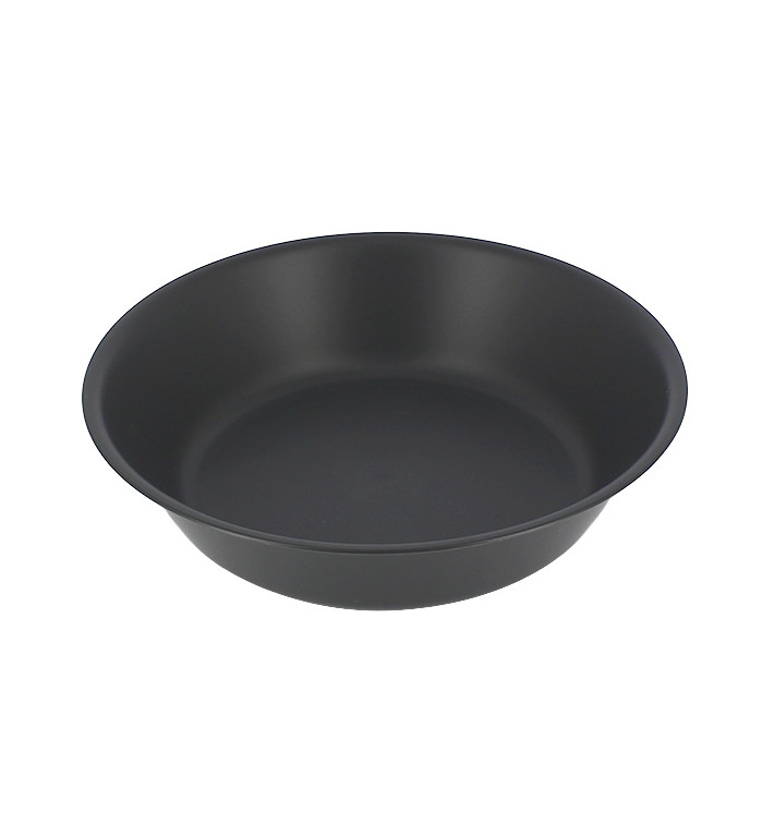 Assiette Réutilisable Durable PP Minéral Anthracite Ø18cm (6 Utés)