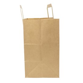 Sac Papier Kraft avec Anses Plates 70g/m² 32x22x26cm (50 Utés)