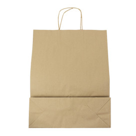 Sac en papier Hawanna avec Anses KRAFT 100g/m² 32+12x41cm (200 Utés)