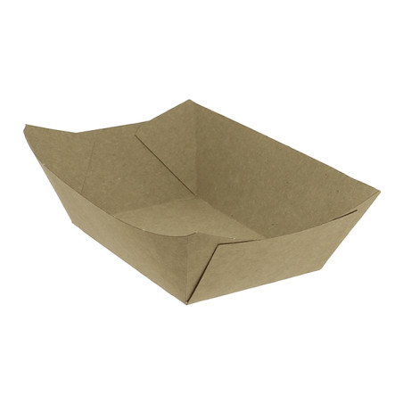 Barquette Carton Kraft-Kraft 10,6x7,3x4,5cm 350ml (1000 Utés)