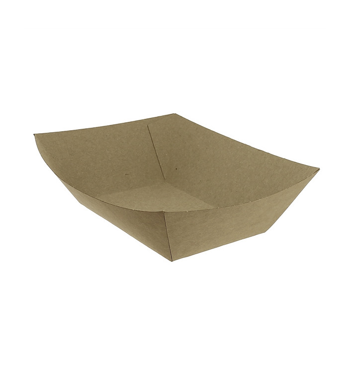 Barquette Carton Kraft-Kraft 12,2x8,0x5,5cm 525ml (600 Utés)