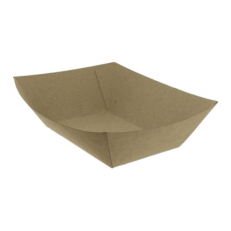 Barquette Carton Kraft-Kraft 12,2x8,0x5,5cm 525ml (600 Utés)