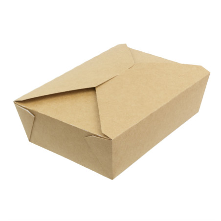 Boîte Américaine Kraft 19,7x14x6,5cm 1800ml (200 Utés)