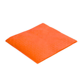 Serviette Papier à Cocktail  20x20 Orange (6.000 Unités)