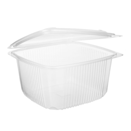 Boîte avec charnière PP Transparent 1800ml 190x185mm (300 Utés)