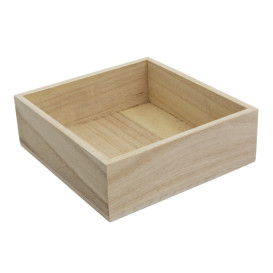 Caisse Présentation en Bois 16x15x5cm (24 Utés)