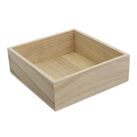 Caisse Présentation en Bois 16x15x5cm (24 Utés)