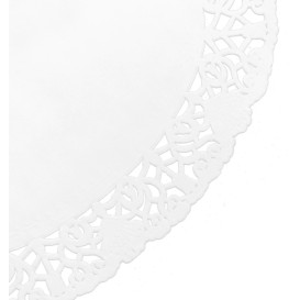 Dentelle en papier blanc Ovale 18x25cm (2000 Unités)