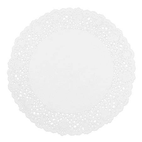 Dentelle en papier blanc Ø24cm (250 Unités)