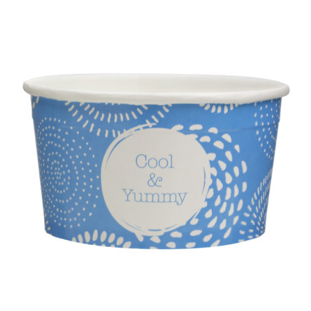 Pot à glace en carton  6oz/175 ml "Cool&Yummy" (2.000 Unités)