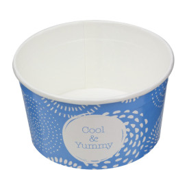 Pot à glace en carton  6oz/175 ml "Cool&Yummy" (2.000 Unités)