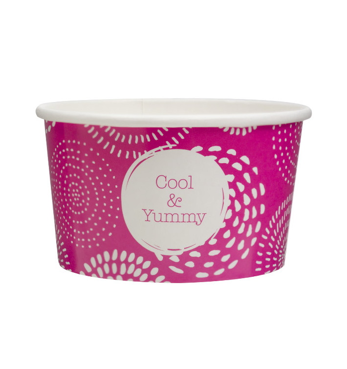 Pot à glace en carton 6,5oz/195ml "Cool&Yummy" (1.260 Utés)