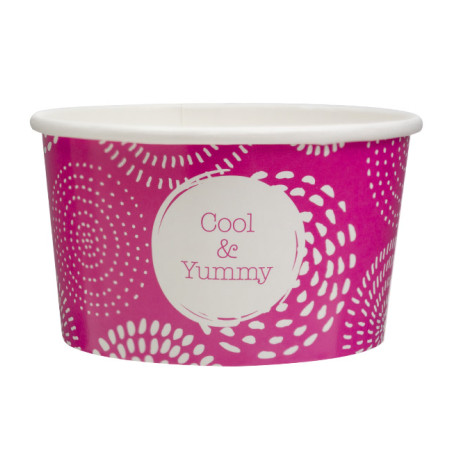 Pot à glace en carton 6,5oz/195ml "Cool&Yummy" (1.260 Utés)