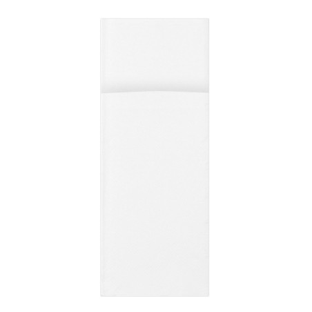 Serviette Kangourou en Papier 32x40cm Blanc (1.200 Utés)