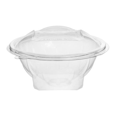 Saladier Rond avec charnière APET Transparent 500ml Ø156mm (300 Utés)