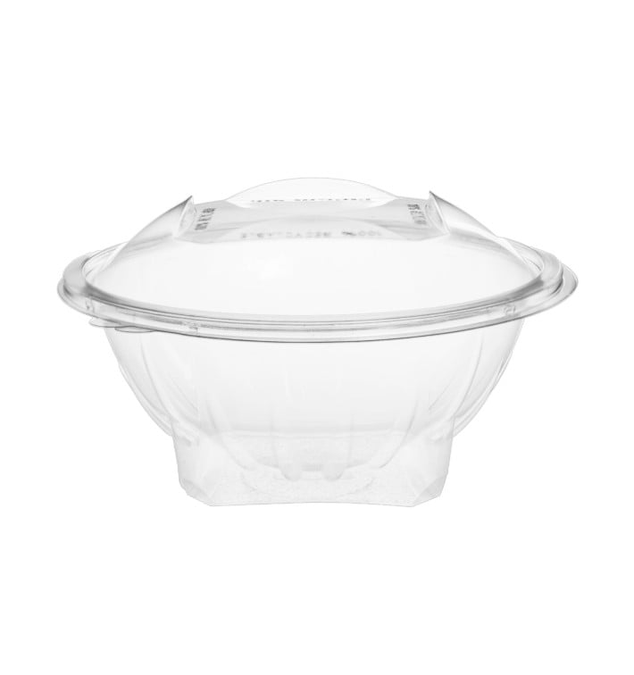 Saladier Rond avec charnière APET Transparent 1000ml Ø186mm (240 Utés)